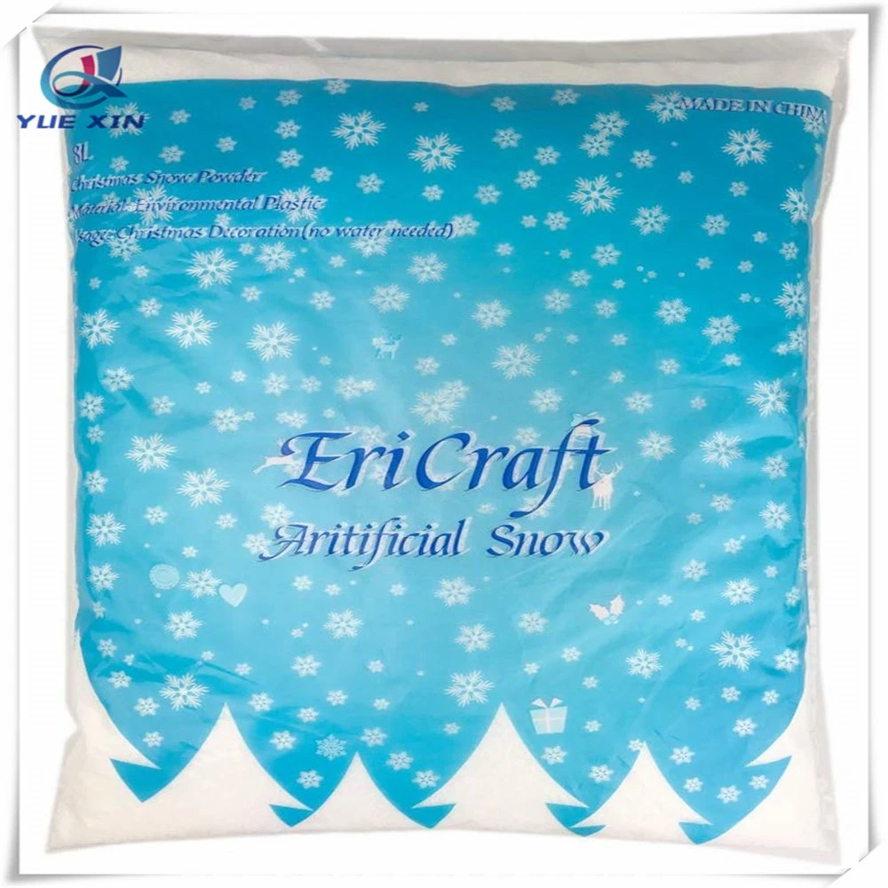 Artificial Snow, 8 Liters, 9.2 Oz, Plastic Snow for Decoration and Handcraft