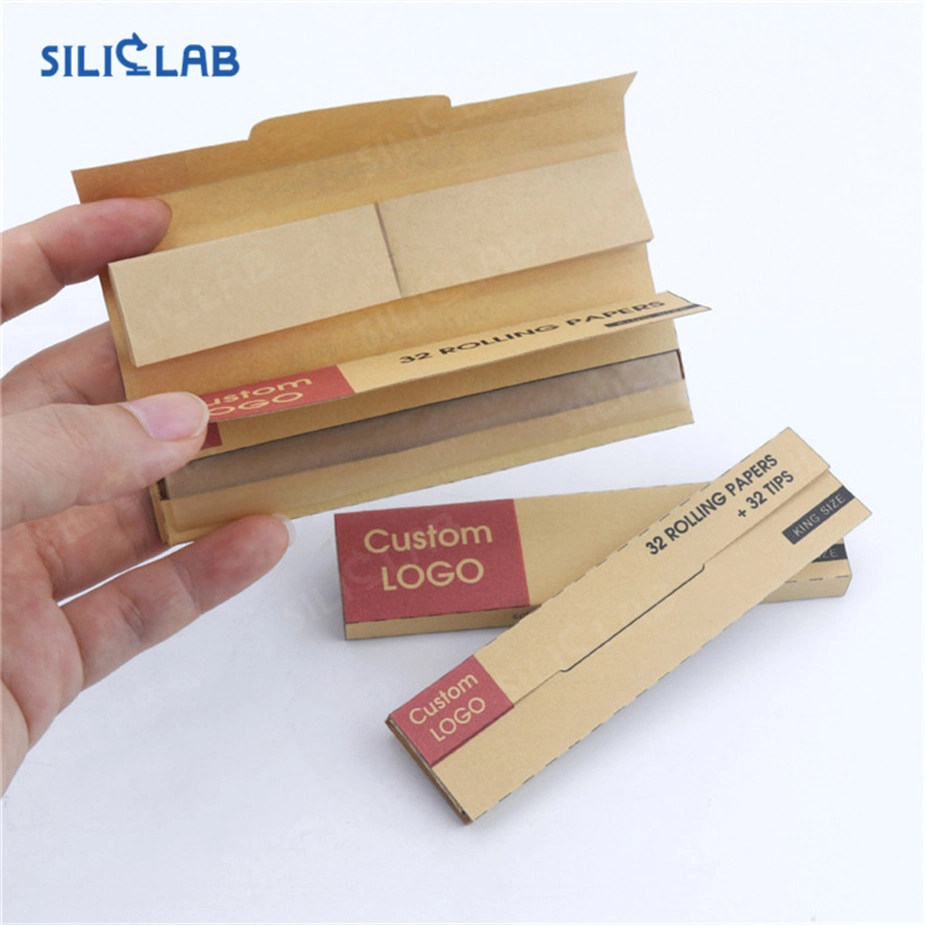 Embalaje personalizado papel de cigarrillo Hoja de fumar Accesorios papel rodante