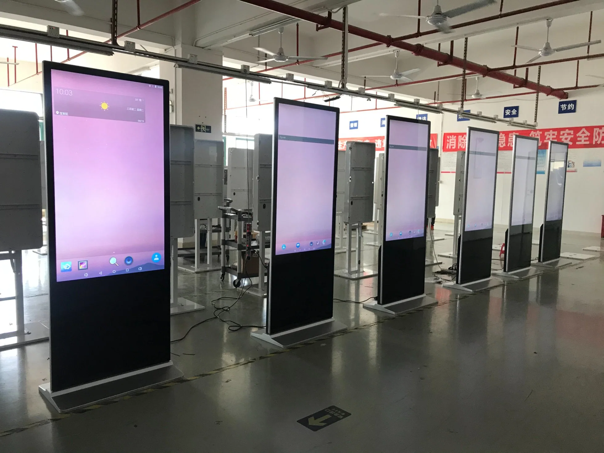 Floor Stand Digital Signage Video Player Big Touch Screen Screen Vertical Interactive LCD Advertising TV Display for Shopping Mall