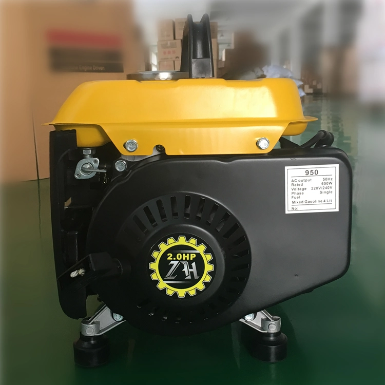 950 650W Small Gasoline Generator Copper Wire, Pertable Petrol Generator