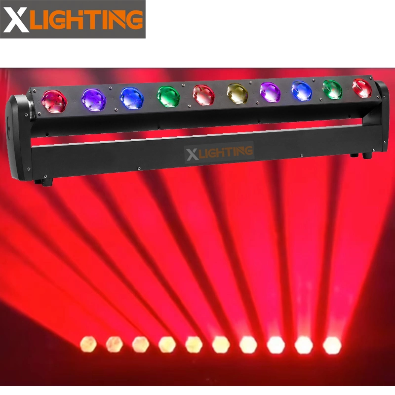 X الإضاءة Guangzhou 10*40 واط LED تحريك القضيب معدات DJ