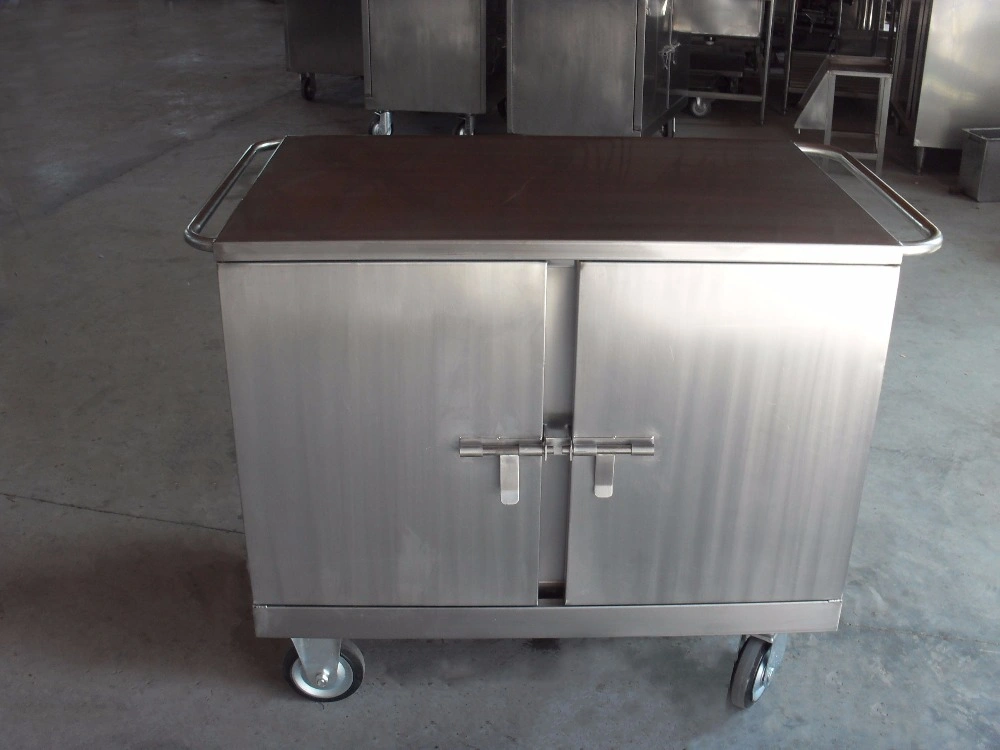 Food Serving Cart aus Edelstahl für Krankenhäuser (THR-FC003)