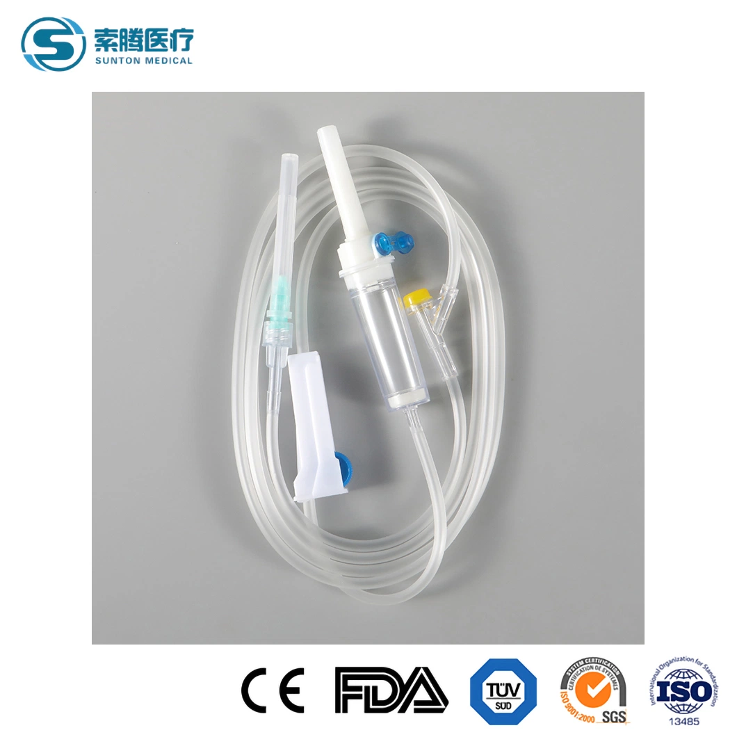 Sistema de infusión de bomba de jeringa Sunton sistema de infusión desechable de China fábrica Sangre de mariposa muestra recogida aguja Salina única sistema de infusión con Conjunto de venas del cuero cabelludo