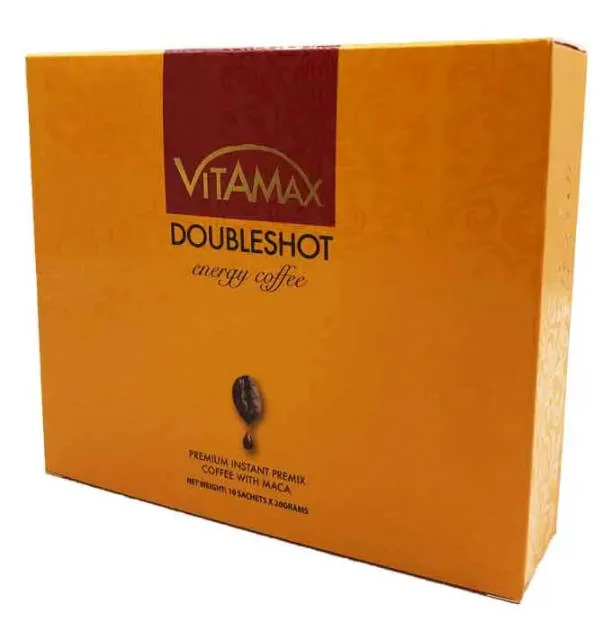 Vitamax Doubleهوت إنرجي Coffee للرجال Premium Instant Premix مع [مفوني] طبيعيّة قوّيّة
