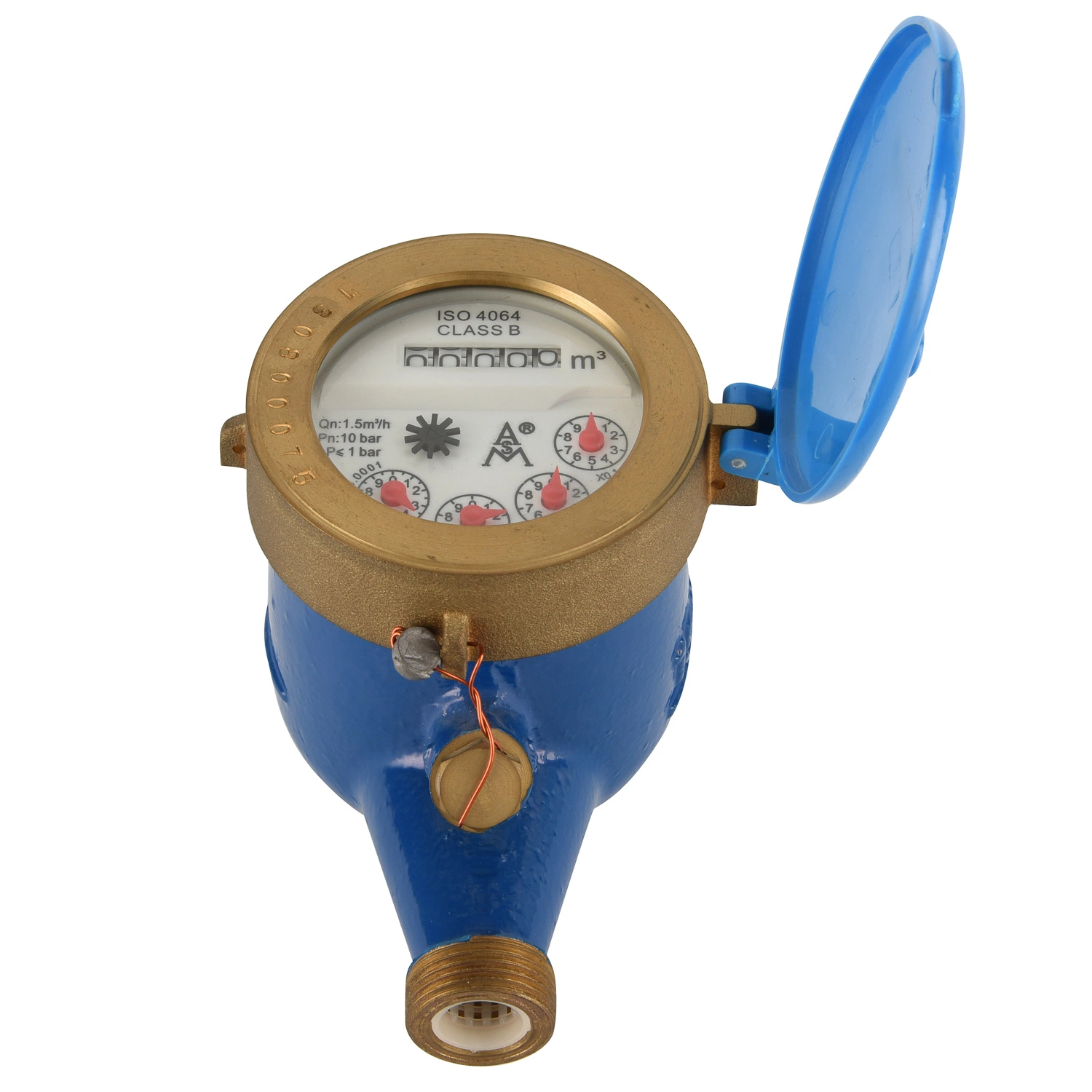 Corps en plastique Compteur d'eau rotatif Lxsg-15e-50e