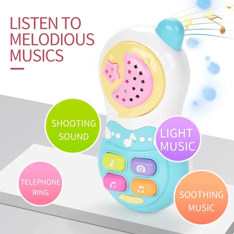 Music Toy Creatived Light Four Sound Cute Shape Ring Mobile Phone