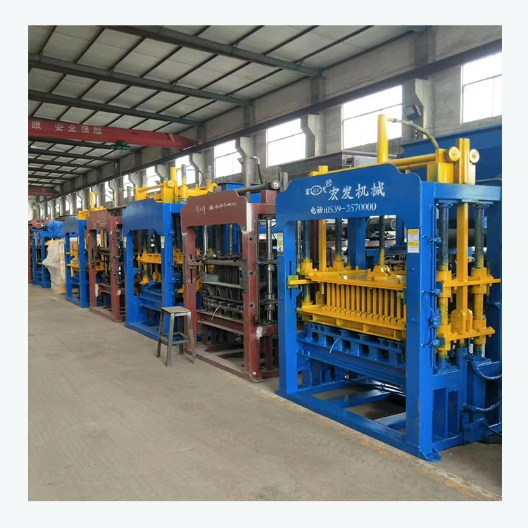 Qt12-15 Brick Making Machine Hongfa Cement Mold Brick Block Making Machine for Construction Work