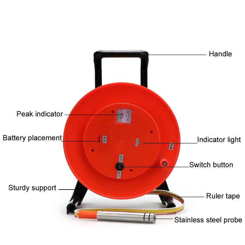 Sentec Sld500 0-500m Deep Well Steel Water Level Sensor Meter Steel Ruler Cable Probe Measurement Equipment