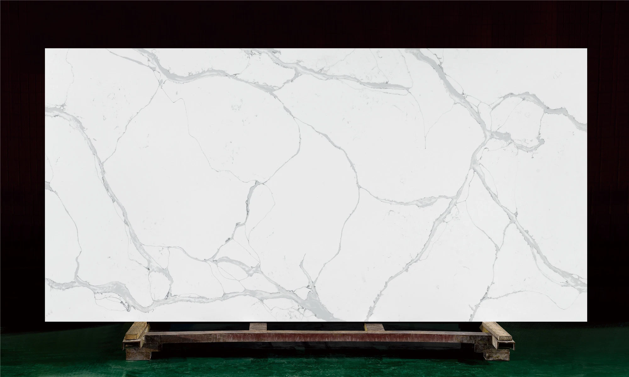 Artificial Stone polished/honed black/white/beige calacatta trevi quartz slab for interiors/indoor kitchen/bathroom countertops/vanity