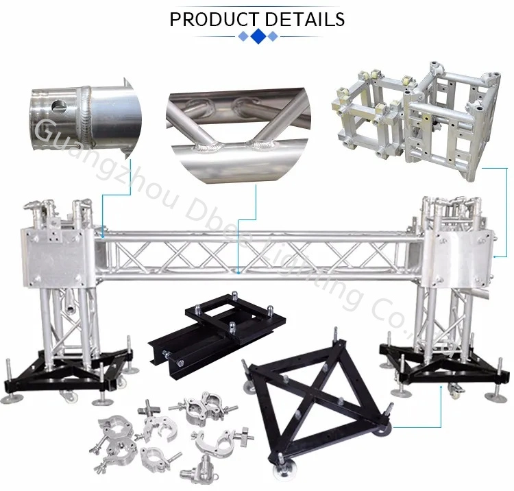 Aluminum Lighting Spigot Box DJ Truss Modern Aluminum DJ Box Bolt Truss Manufactures