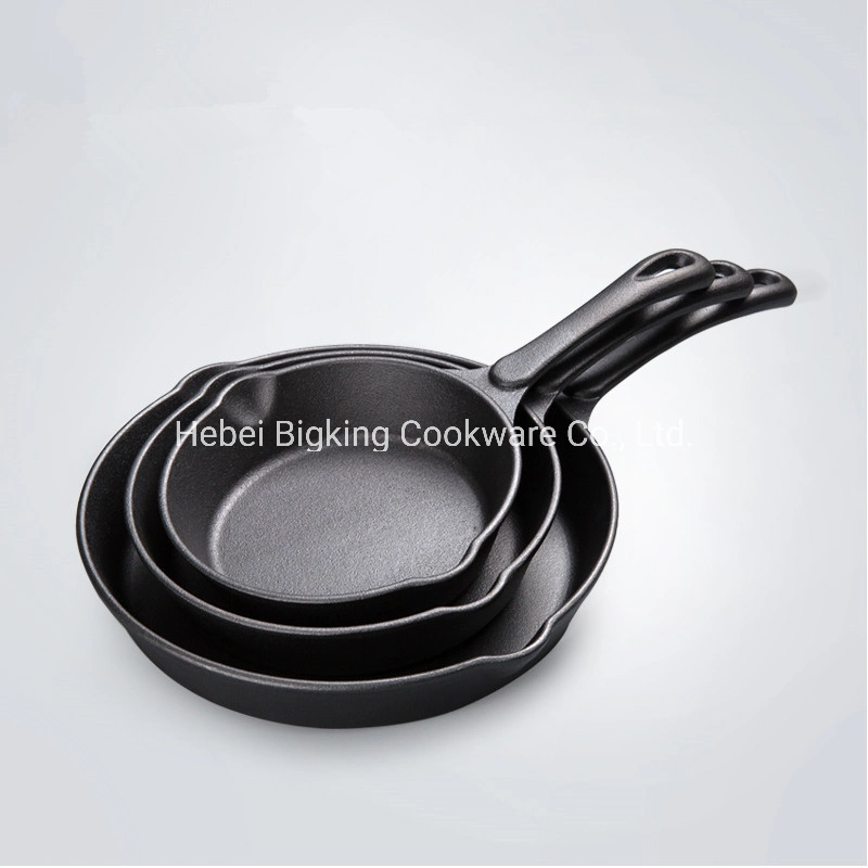 Amazon Top Selling Cast Iron Cookware with Long Handle Skillet Frying Pan 6" 8" 10