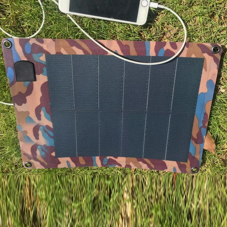 8W CIGS Material novo Painel Solar Dobrável flexível DC Alimentação móvel USB Original Carregador Solar