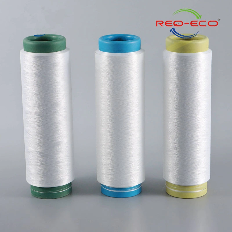 Multi-Ply Recycled 100% Polyester Semi-Dull Spun Yarn for Weaving