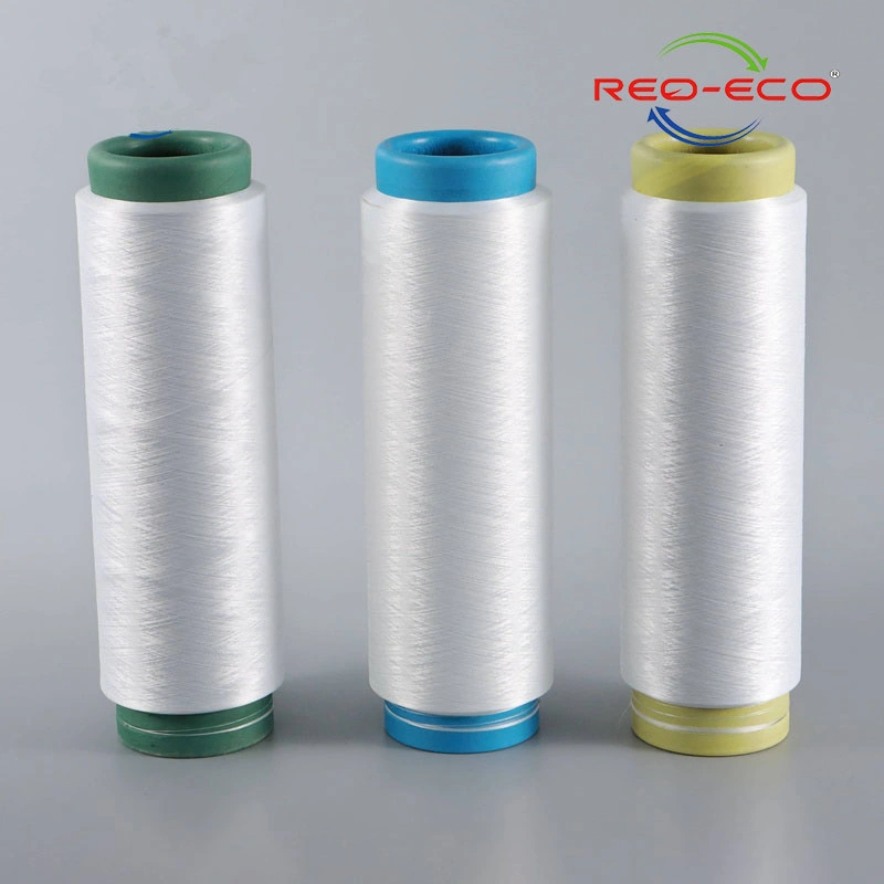 Multi-Ply 100 % polyester recyclé Semi-Dull filés pour le tissage