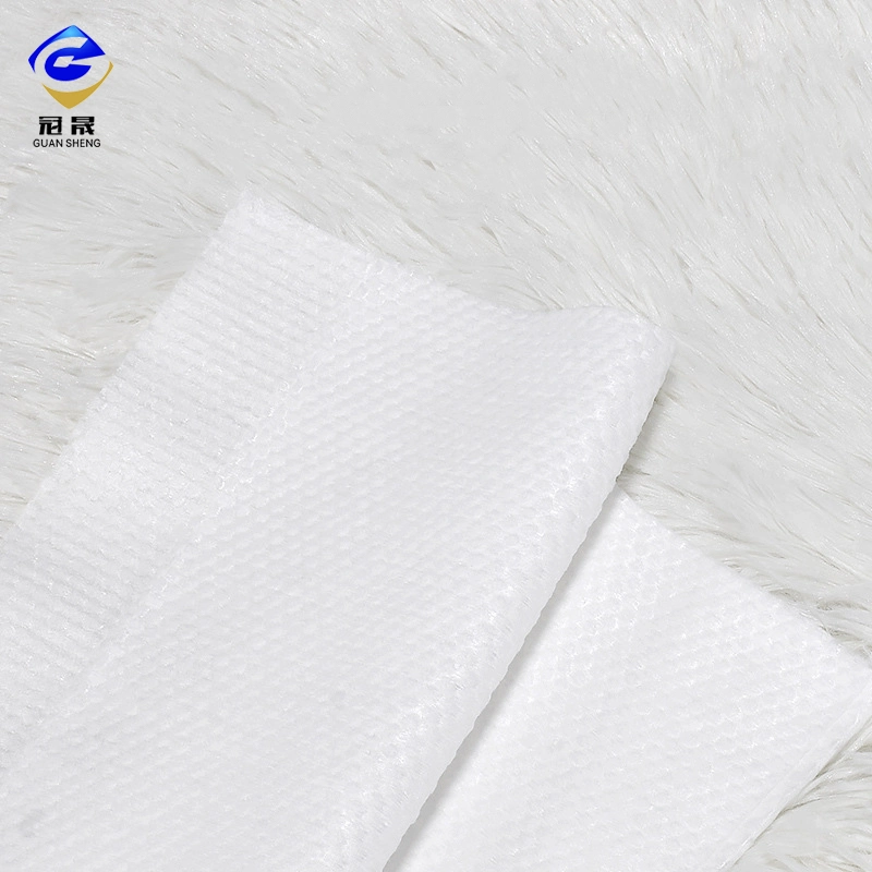 Made in China Manufacturer Best-Sell White Color Soft Bed Sheet Cotton Spunlace Non Woven Fabric for Disposibale Tissues