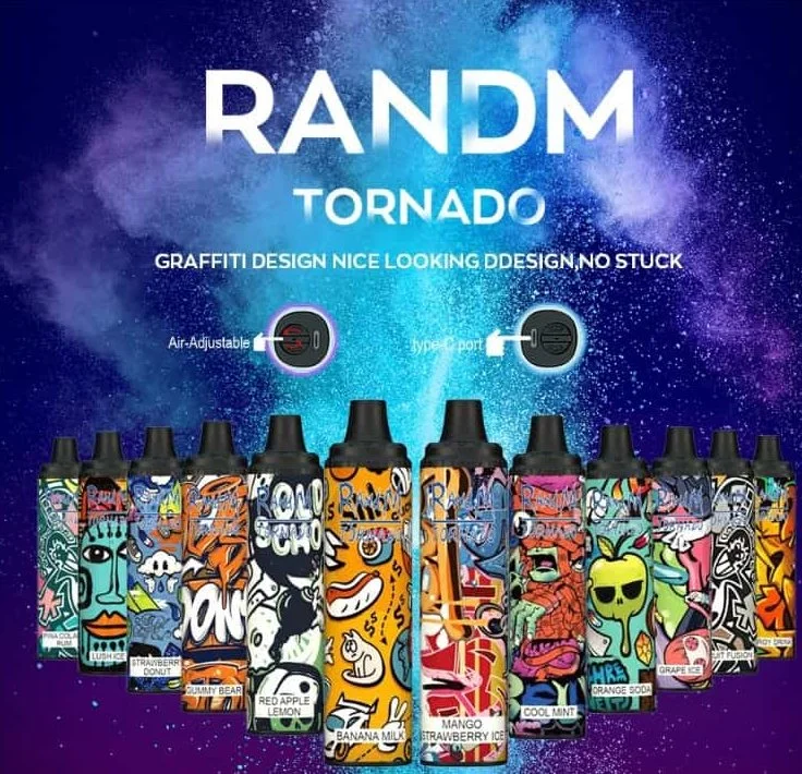 Оптом I Vape оригинальные Randm Tornado 6000 puffs с различными Одноразовый многоразовой формы для пуха Flavors