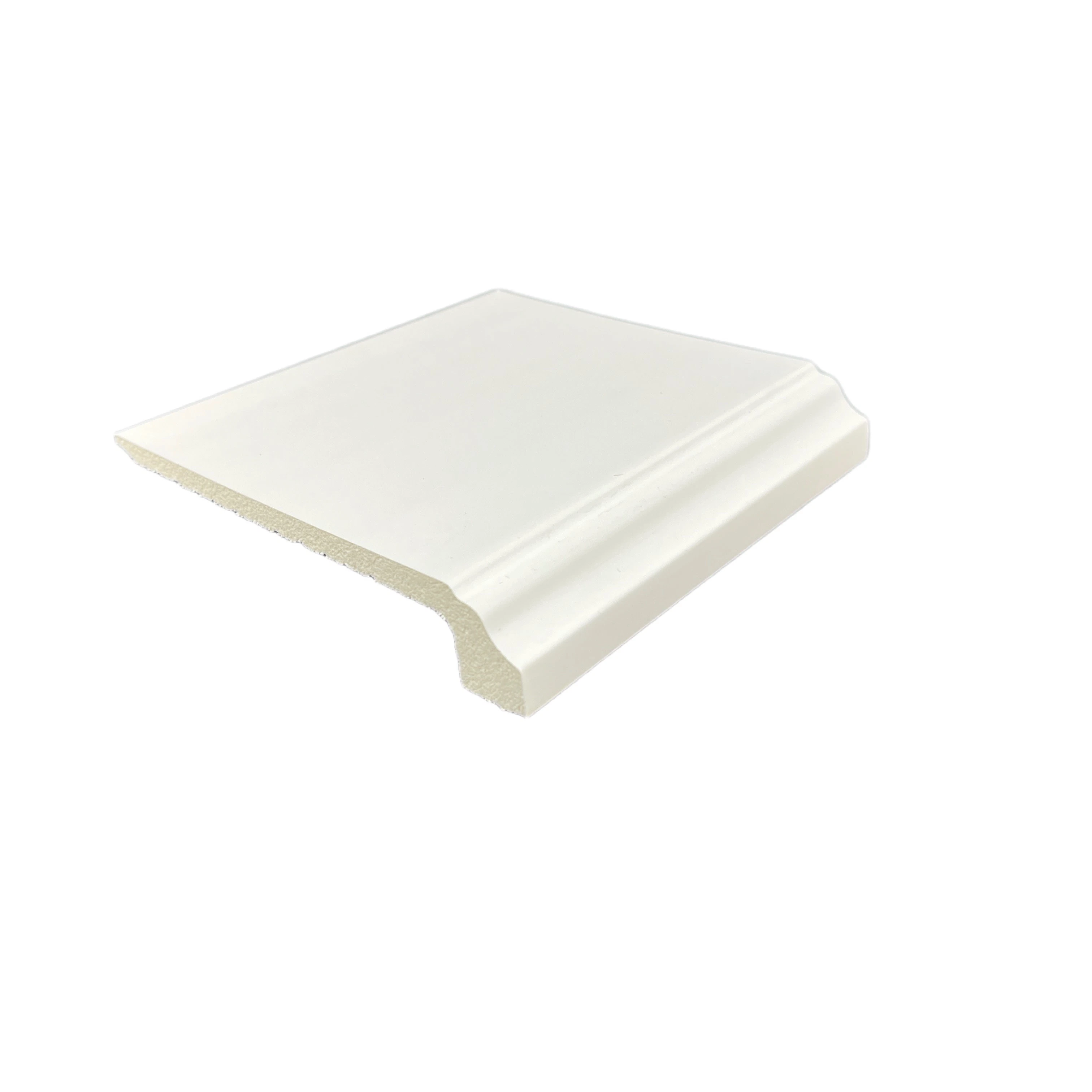 Les revêtements de sol &amp; Accessoires de couleur blanche des plinthes PS Vente chaud étanche PS moderne de 8 cm de Polystyrène Plinthe en plastique