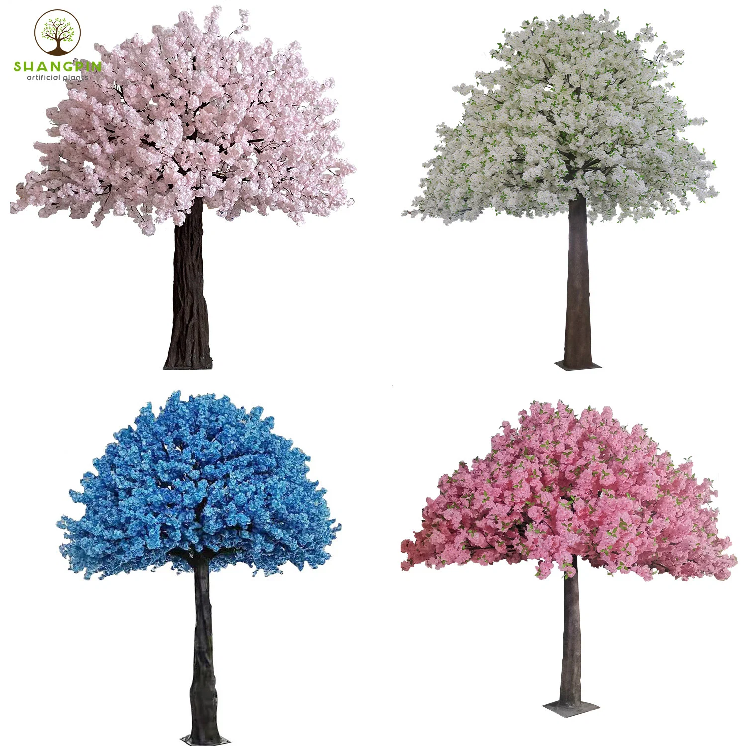 High-End große Outdoor-Künstliche Bäume Kirschblüte Baum für Hochzeit Dekoration