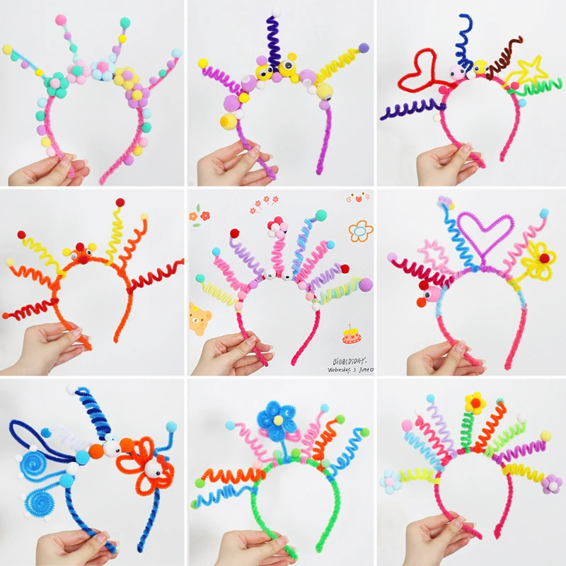 Creative Twister Stick Headband Children's Birthday Headdress Party Festival Funny Hair Hoop