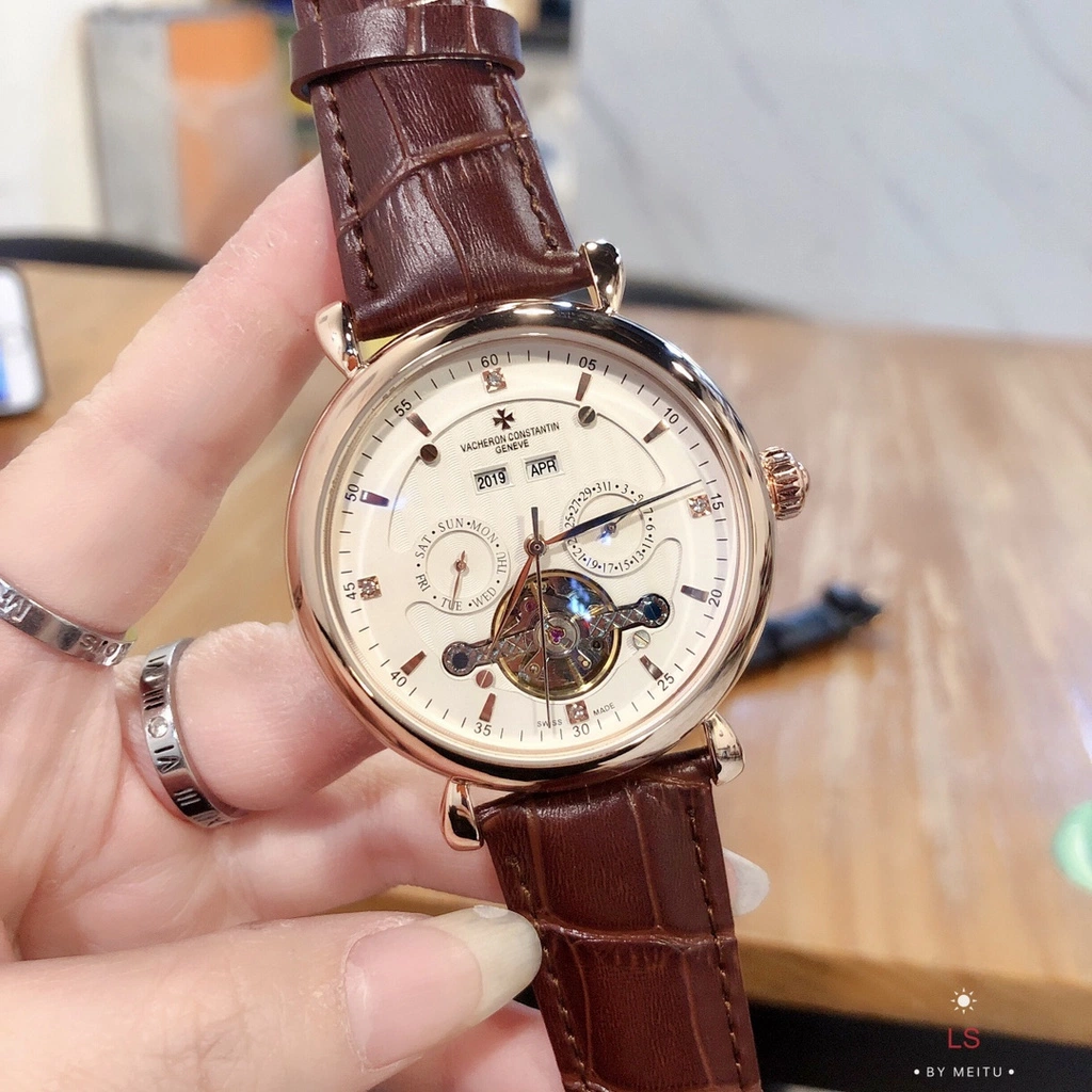 Relógio masculino relógio de pulso Chronograph Mens Metal Watch Business mão Watch Man