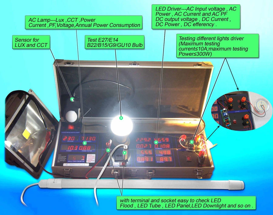 LED Lights PF Power LED Driver Testing Instrument