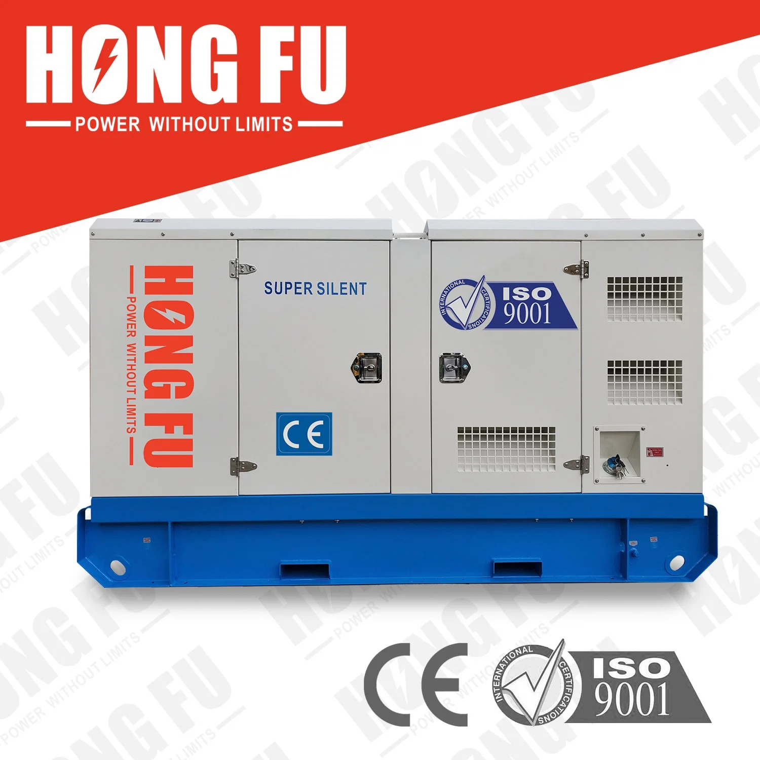 Standby Power 66kw 83kVA Yuchai Diesel Genset Canopy Silent Type Generating Set for Emergency