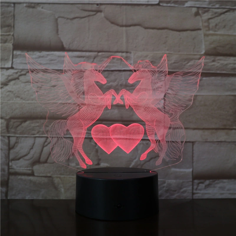 3D Night Light 16 Color Changing USB LED Illusion Lamp