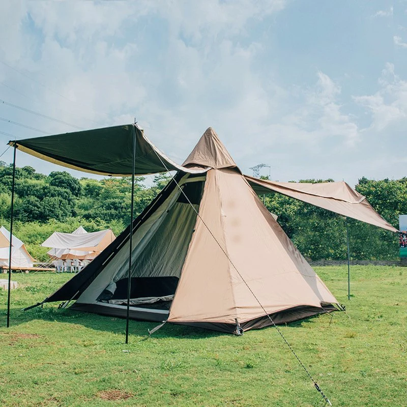 Outdoor Sport Unterhaltung Große 4-6 Personen Familie Indian Camping Zelt Für Reisen