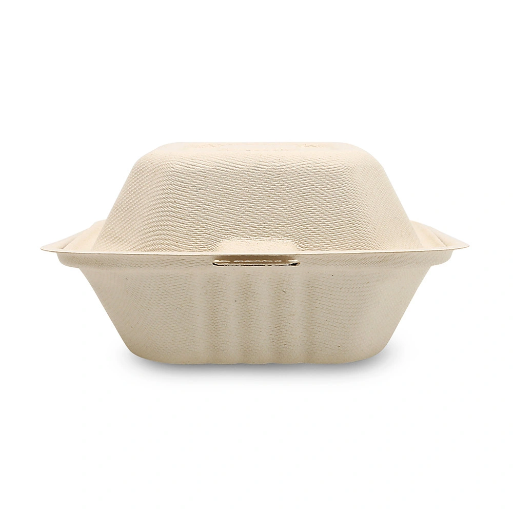 Compostable envase de comida desechable de la caja de embalaje de alimentos