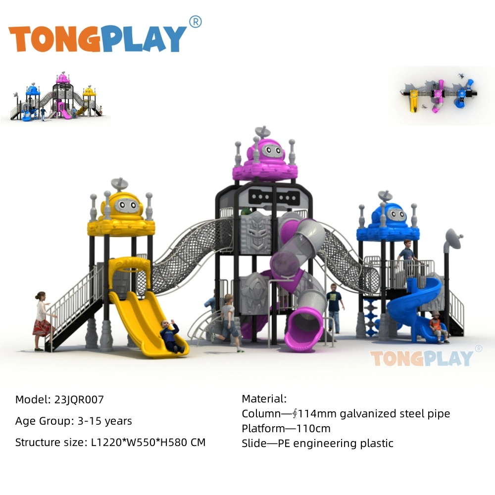 Outdoor Playground Kids Park Plastic Equipment Playground Facility Amusement Park Funny Game Happy Life