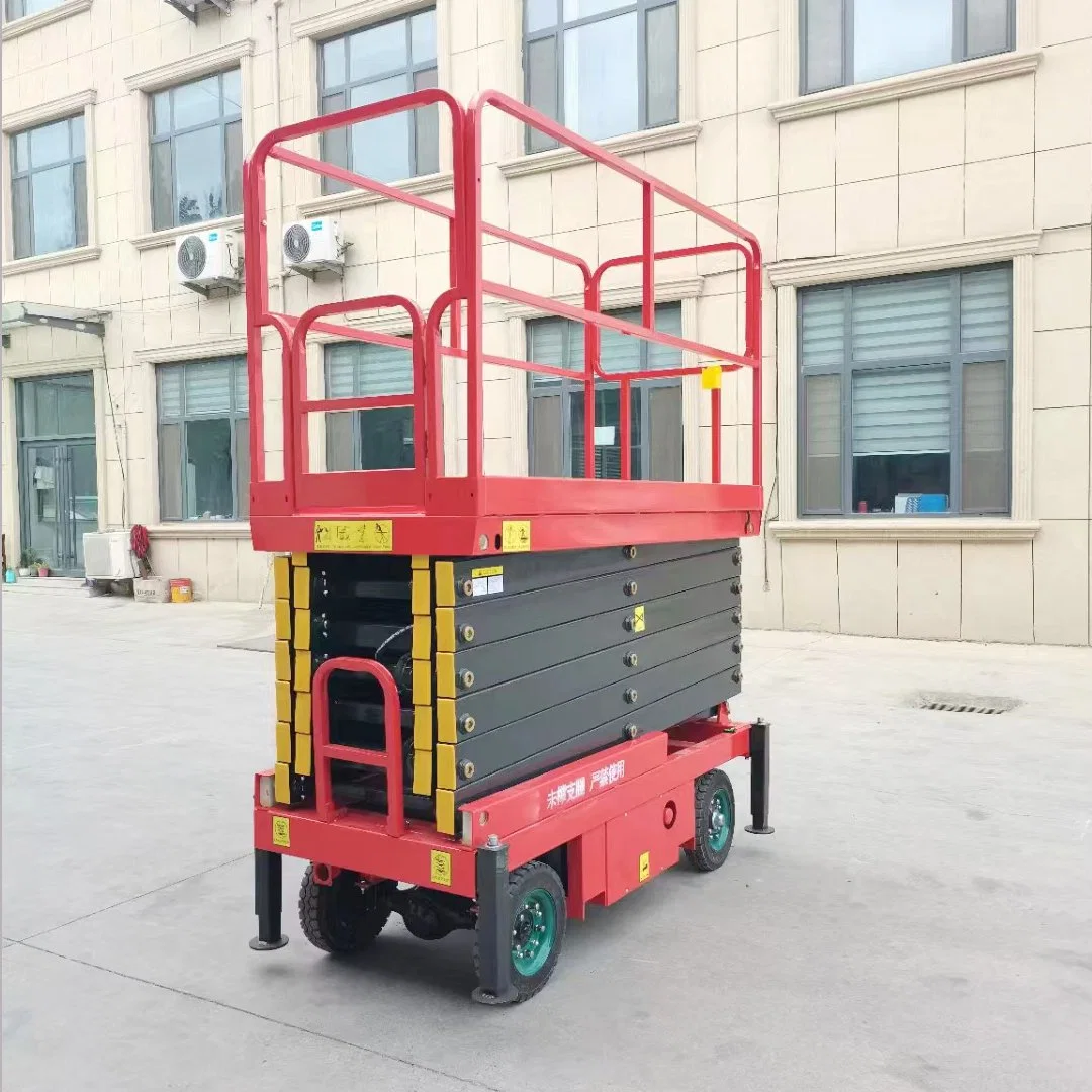 300kg 500kg 1000kg Load Capacity Semi Automatic Mobile Scissor Lift Table for Hotel