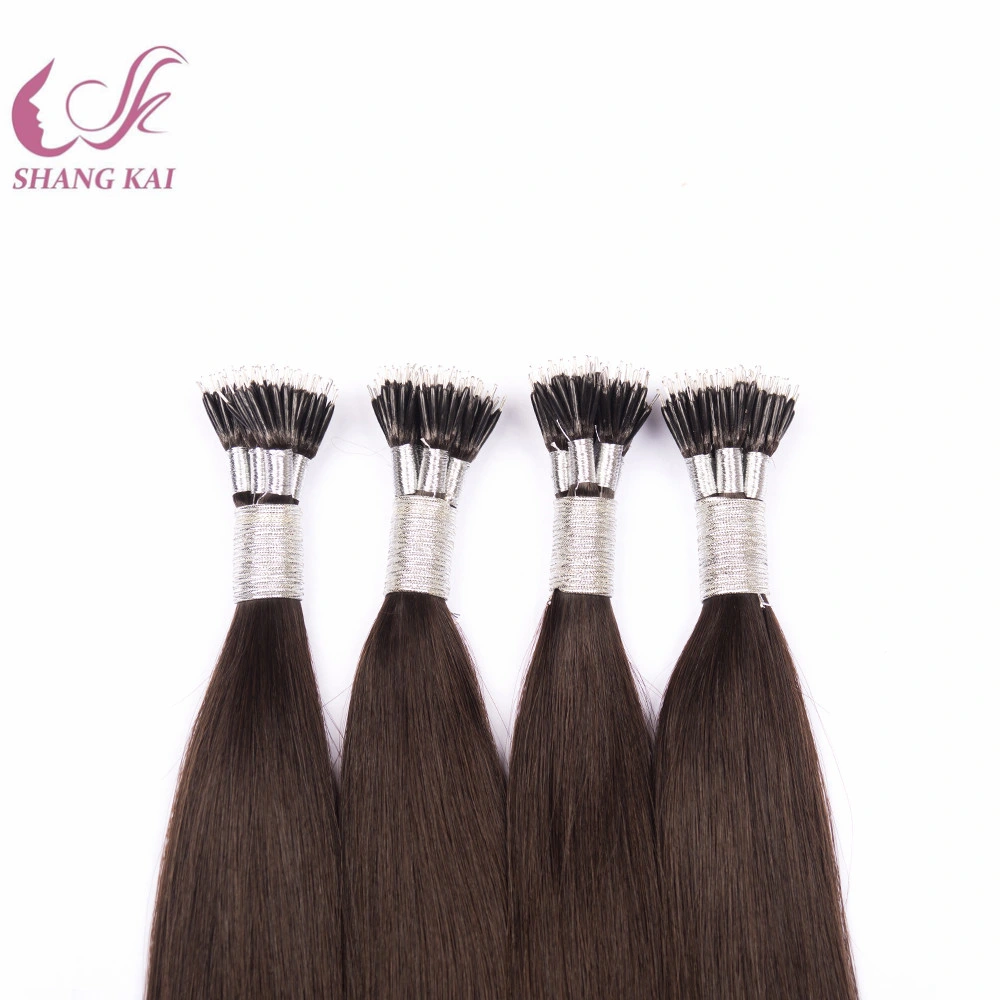 Factory Wholesale/Supplier Nano Tip Cuticle Aligned Hair Extension Human Hair Russian/Mongolian Remy