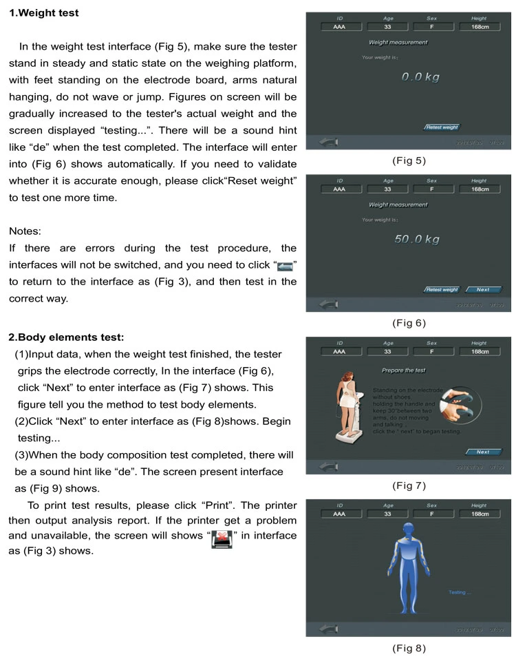 My-S026A Medical Products Body Health Analysis Body Composition Analyzer Machine for Hospitals