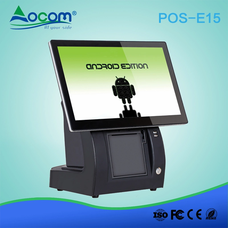 Supermarket POS Touch Screen All in One PC Electronic Cash Register
