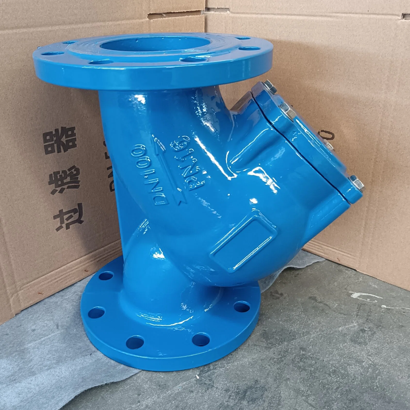 Pn16 DN50 Ductile Iron Y Strainer Flanged Pricesr Water Pipeline