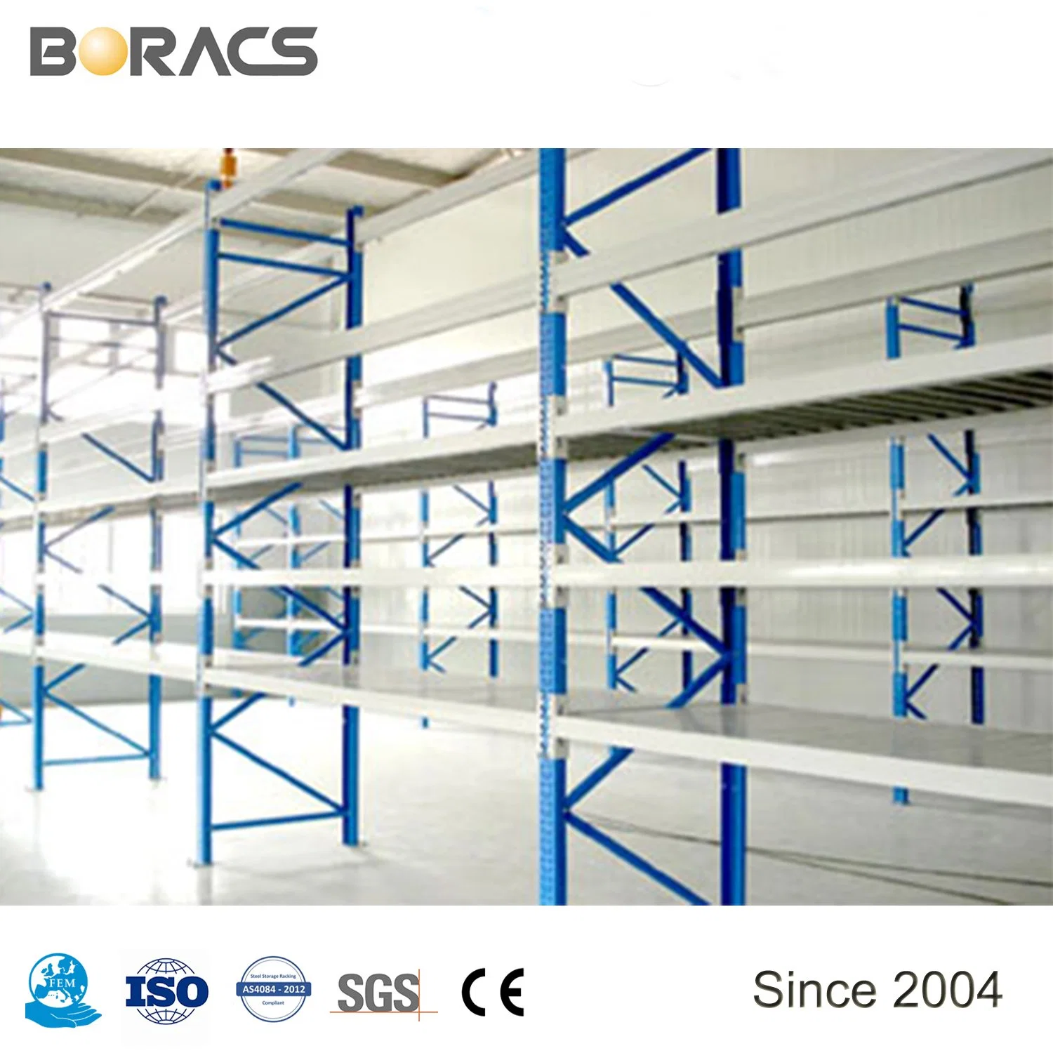 Medium Duty Warehouse Large Capacity Widespan Racking System Metal Rack Longspan Display Steel Shelving