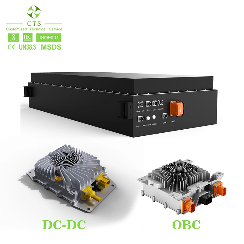 Bateria CTS LiFePO4 400V 40kwh EV 30kwh 40kwh 60kwh Bateria de iões de lítio para veículo elétrico de 300 V, 400 V, 500 V, 614 V, para Veículo elétrico (EV)