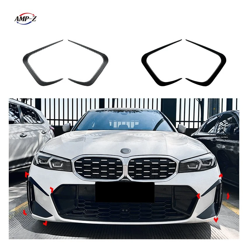 AMP-Z Hot Sale Front Bumper Flag Splitter for BMW 3 Series G20 G21 Lci M Sport 2023+