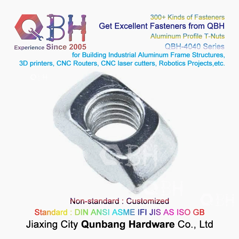 Sliding T-Slot Nut T-Nut Carbon Steel Nickel Plated Semicircle Sliding M6 M8 6mm 8mm Slot Aluminum Alloy Profile Accessories