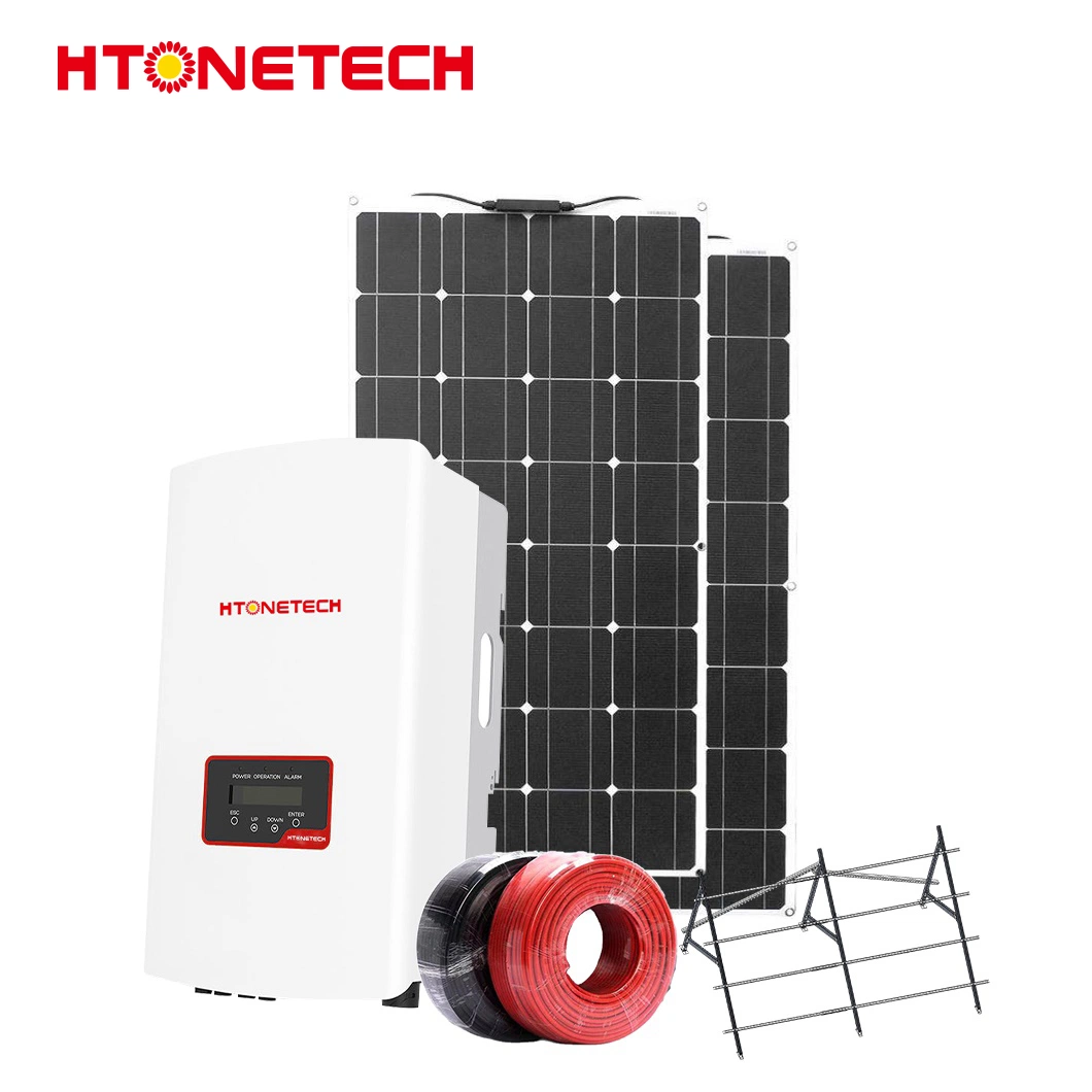 Htonetech AC Solar Power Inverter 9kw Solar Panel System China Manufacturing 5000W 45000W 3kw on Grid Hybrid Solar Energy System