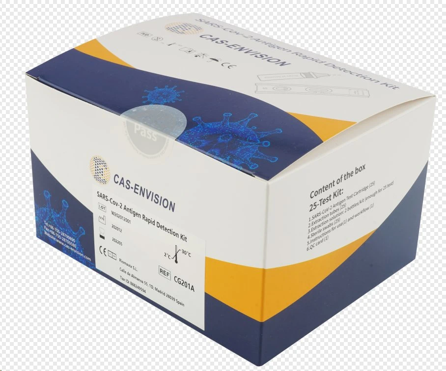 CE approuvé disponible personnalisé C19 Ecouvillon Kit de test de test de diagnostic rapide de l'antigène Accueil