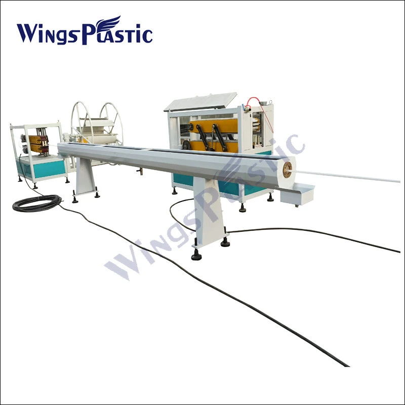 Plastic PE/PP/PPR/HDPE/Tube (extruder, haul off, cutting winding, belling) Extrusion/Extruding Making Production Line Machine