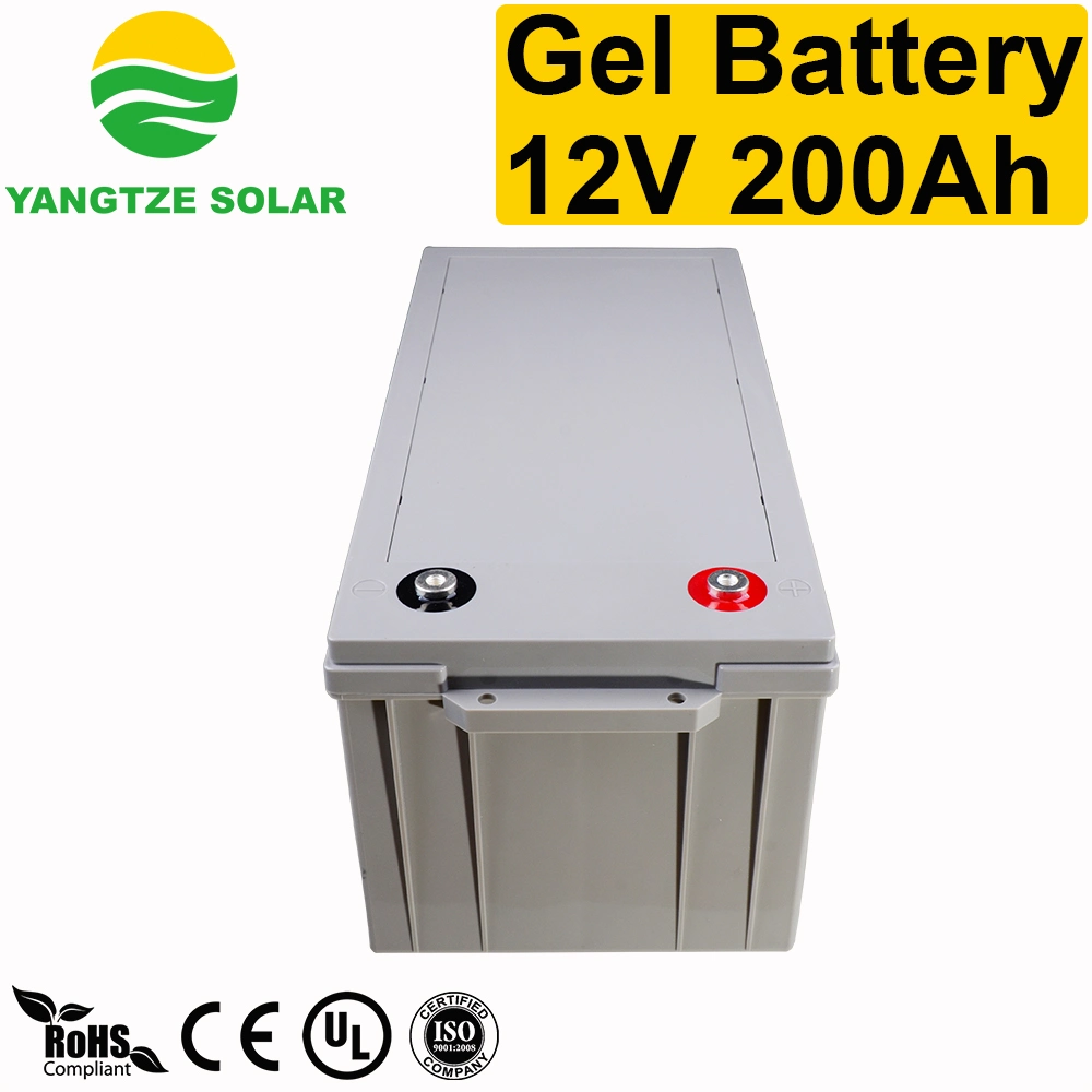 Larga vida 12V 200Ah batería de gel de Almacenamiento de Energía Solar