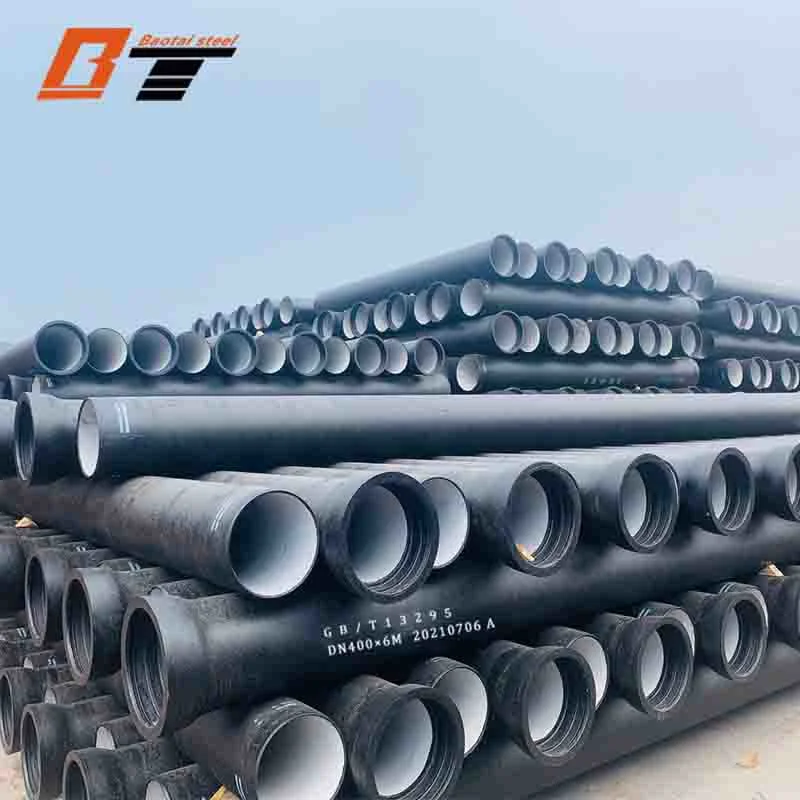 Ductile Iron Pipe, Urban Water Supply Pipe, Municipal Pipe, Outer Diameter 300mm Pipes Drinking Water Pipeline