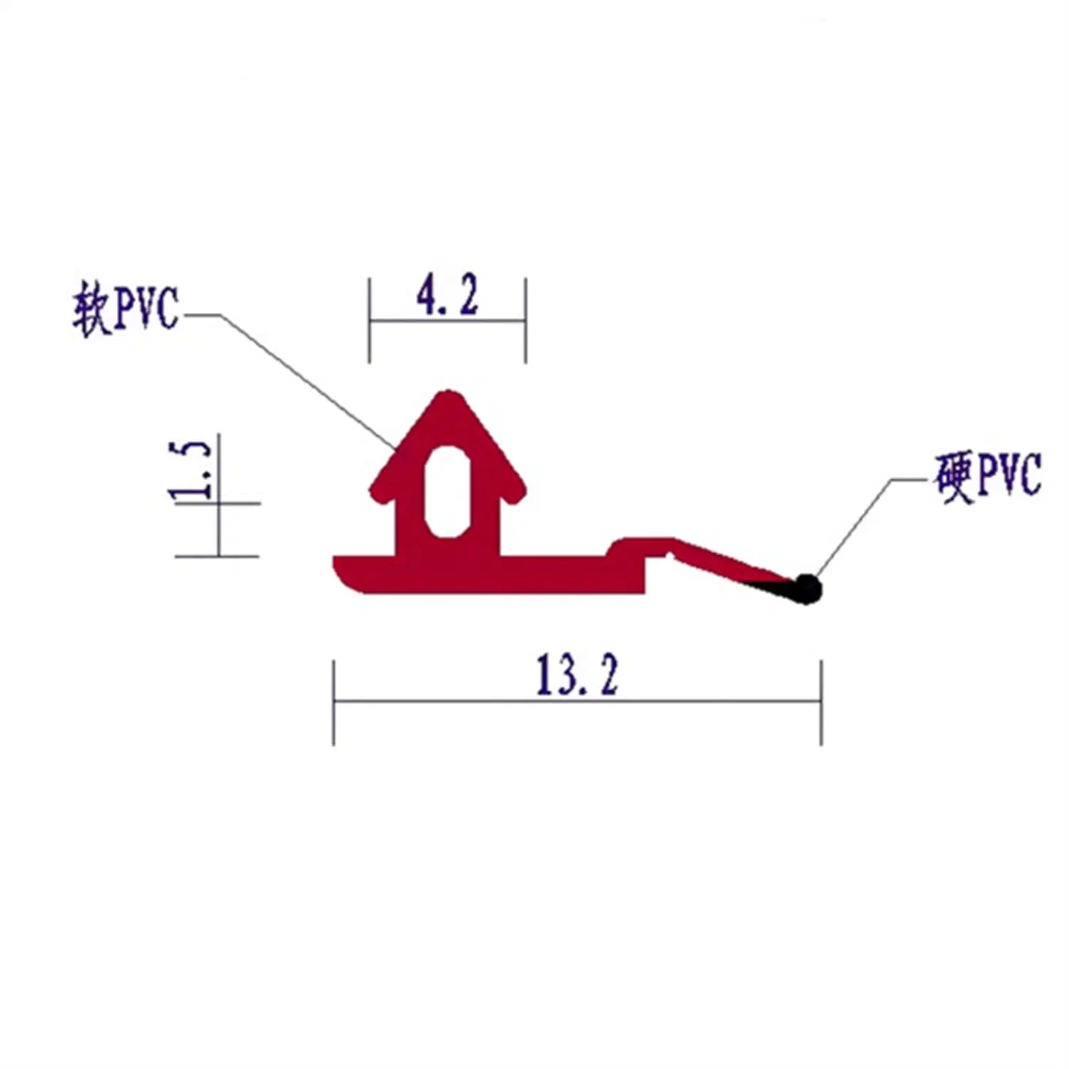 Factory Aluminum PVC Door Seal Strip PVC TPV Material Sealings