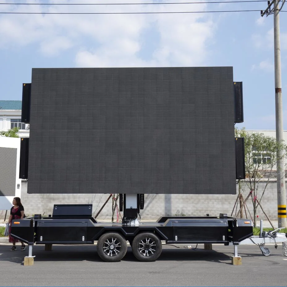 P3.91 P4 P5 P6 Outdoor High Brightness Mobile Truck LED Trailer Video Displays