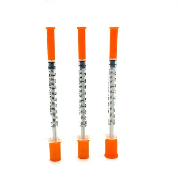 Disposable Medical Insulin Syringe U100 U50 U40 U30 in Different Size