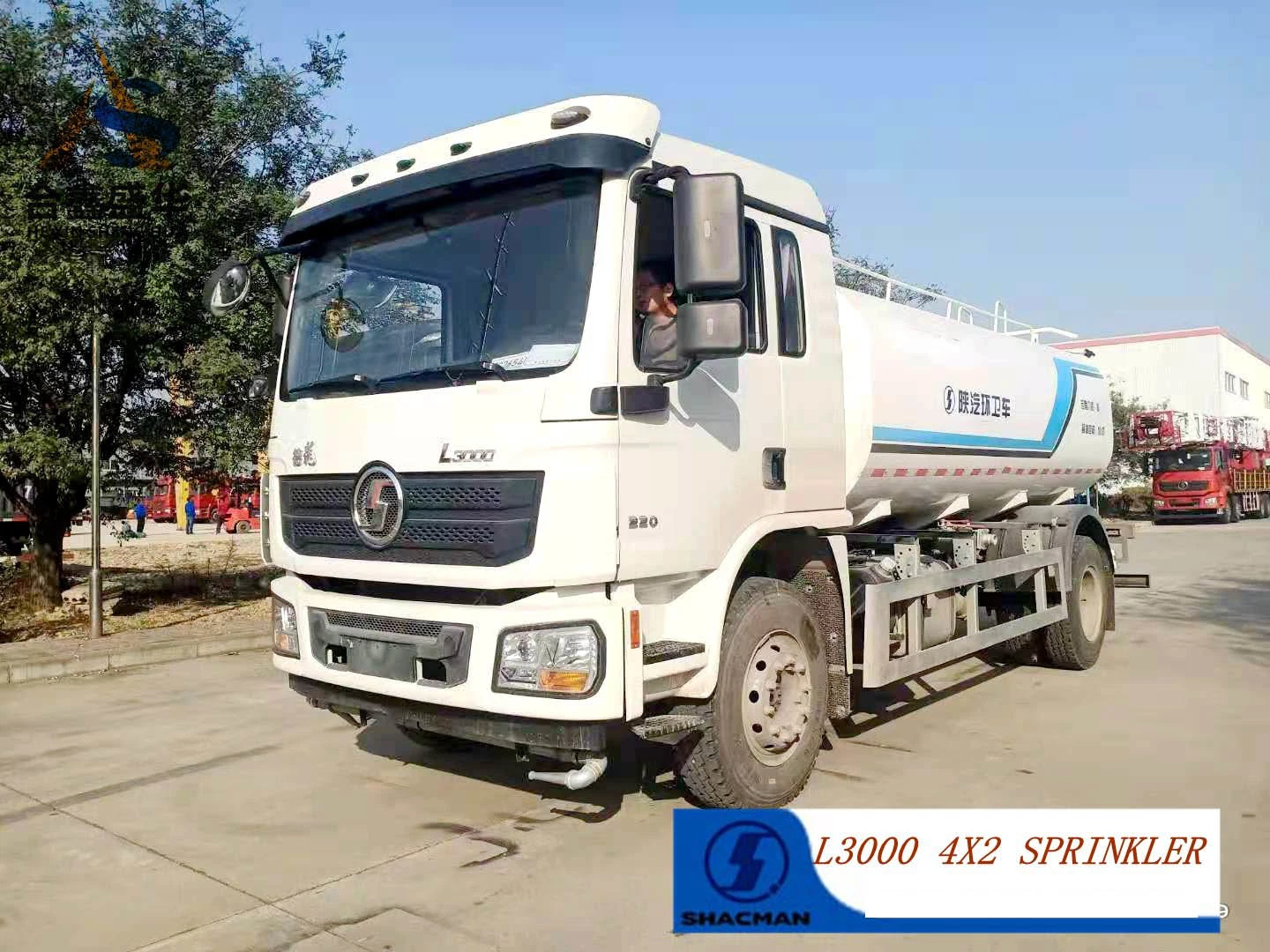 China Shacman /Dongfeng Sprinkler Water Bowser Truck with Fire Pump 4X2 LHD /Rhd