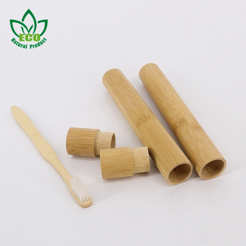 Promotional Convenient to Carry Bamboo Toothbrush Case Travel