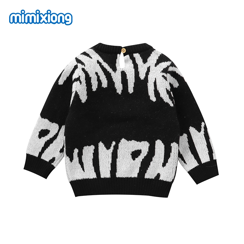 Mimixiong Hot Sale Fashionable Autumn Winter Loose Baby Knitwear Kids Baby Knitted Pullover Sweaters